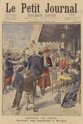 Französische Soldaten zurück vom Kampf gegen die Boxer in China